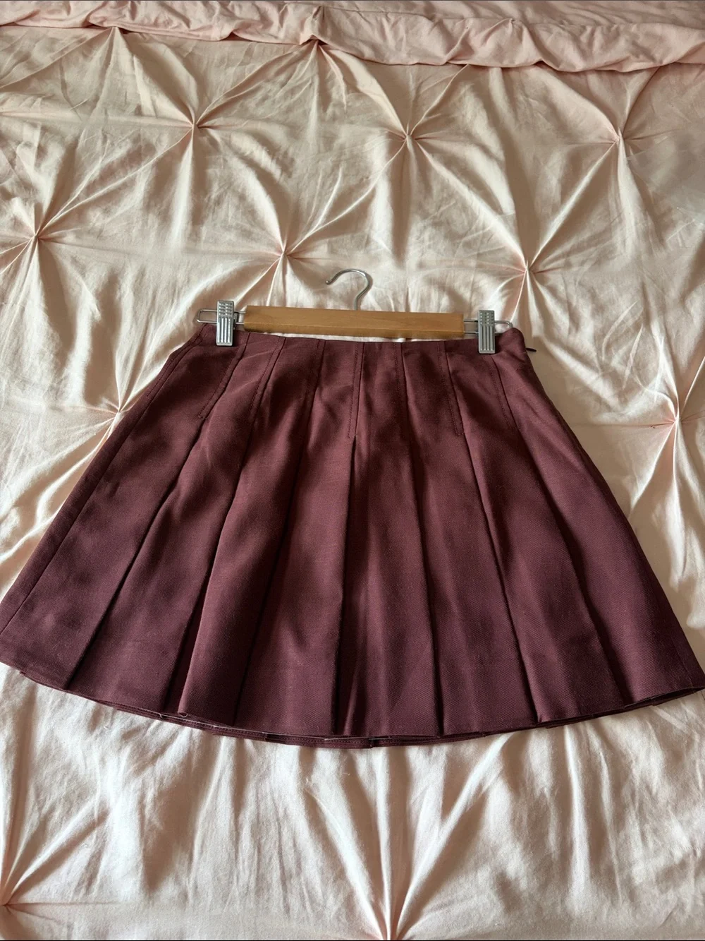 J Crew Grammercy Pleated Skirt in Fresh Cacao size 00